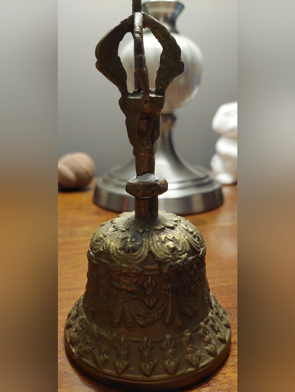 Vintage Tibetan Brass Ghanta Bell